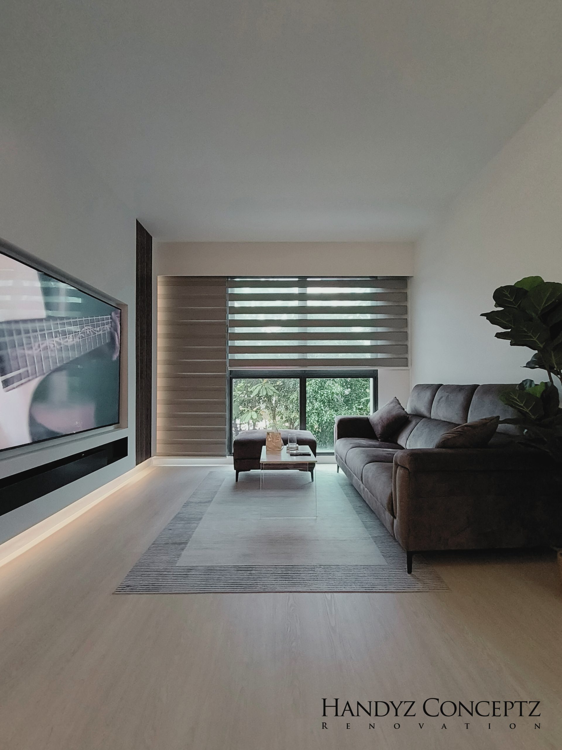 Living room at Prive' Condo, published by Handyz Conceptz