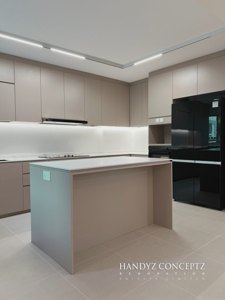 Kitchen island at 262 Boon Lay Drive, published by Handyz Conceptz